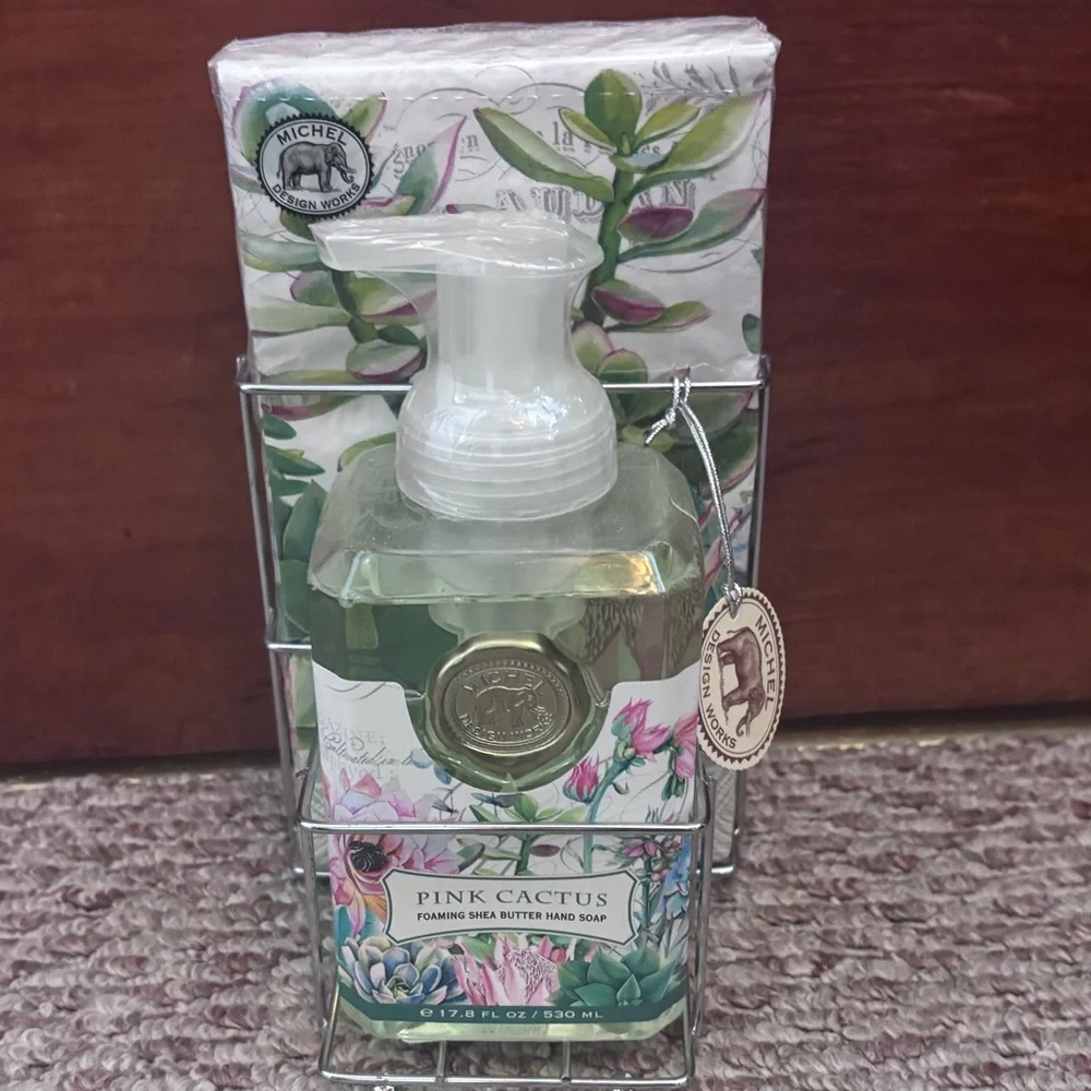 Michel Hand Soap & Matching Napkins - Picture 1 of 4